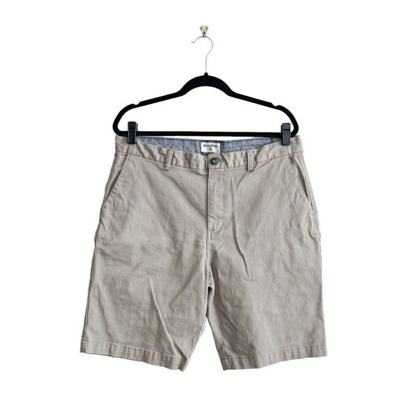 Billabong Men's Bermuda Flat Front Casual Shorts Khaki Size 36 - Picture 1 of 8